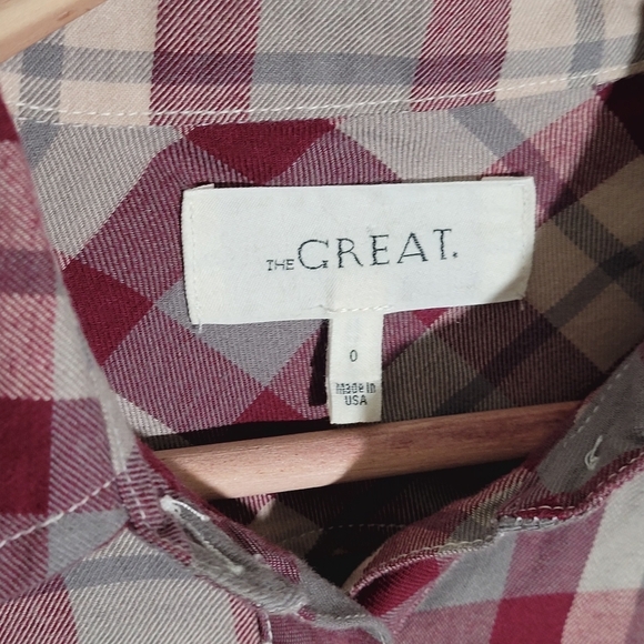 The Great Burgandy Plaid Button Dowm - Picture 6 of 7
